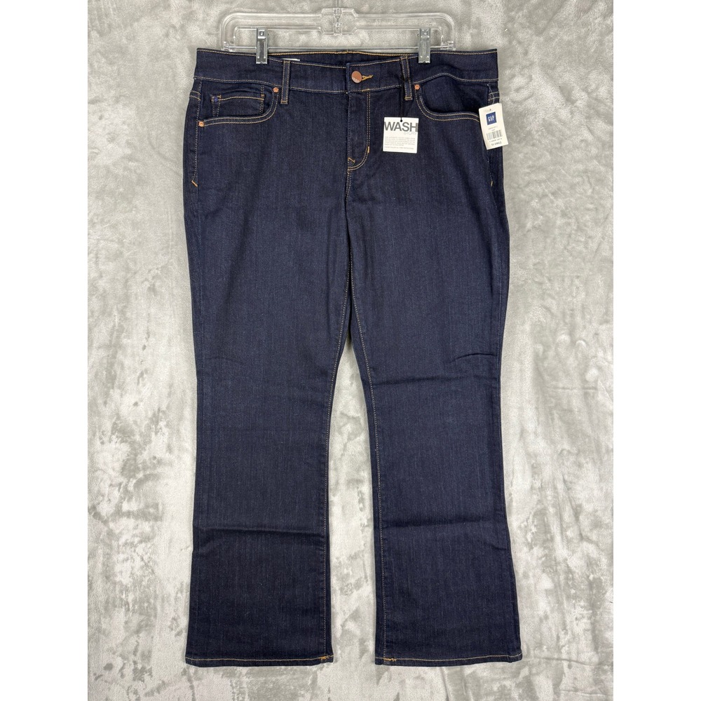 GAP Sexy Boot Dark Wash Jeans Size 14 Ankle Women New With Tags